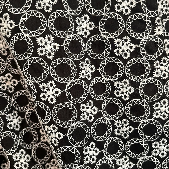 EUC Loft Faux Wrap Dress with Embroidery - Picture 3 of 6